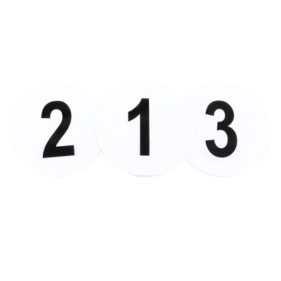 Magnetic sign  w.starter number round form (diverse numbers)